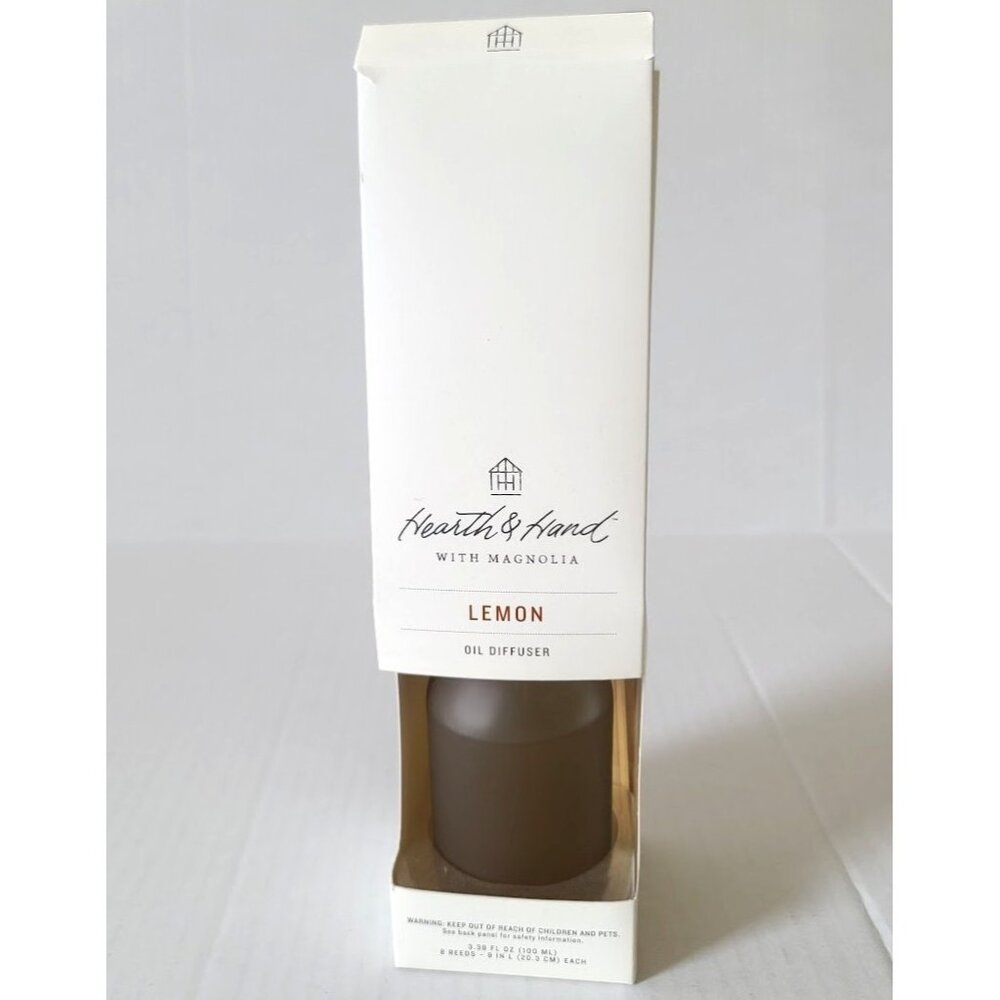 Hearth & Hand with Magnolia Lemon Oil Reed Diffuser 3.38 fl oz 100 ML NEW